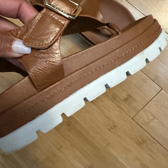 J/Slides leather Platform sandal size 8.5 - Picture 9 of 9